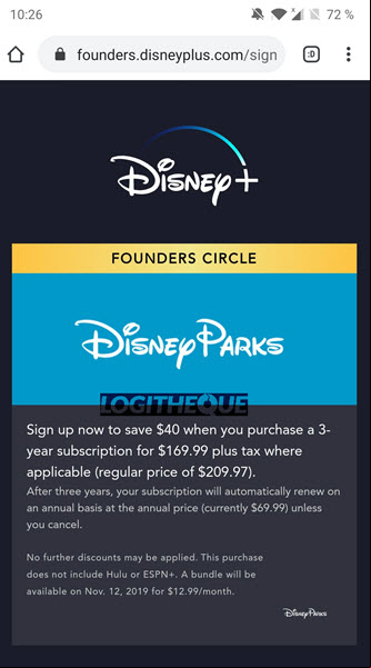 Disney Plus offer