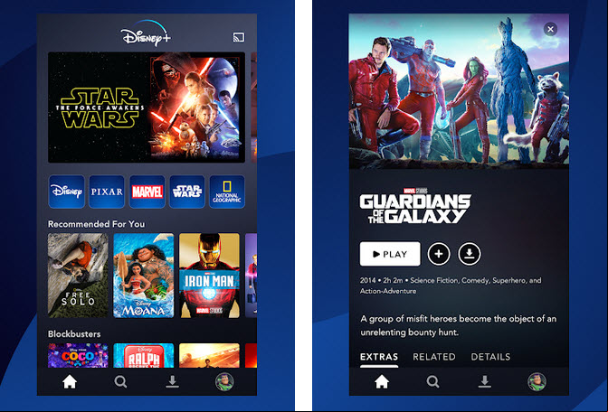 DisneyPlus catalogue