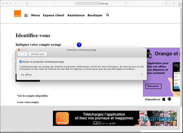 ESET anti-phishing