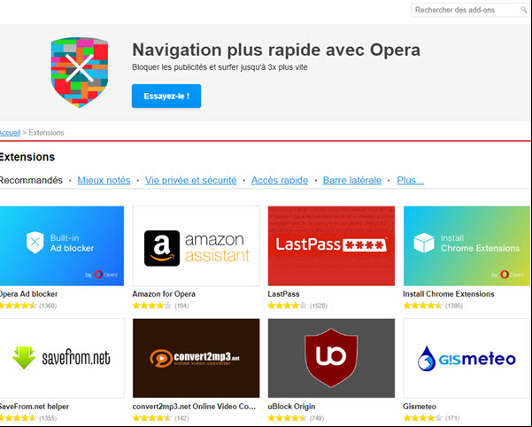 Navigateur Opera